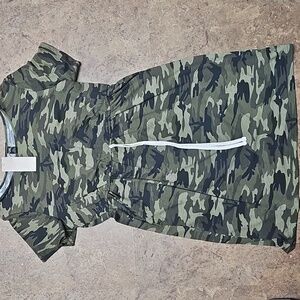 NWT Emery Rose Cinch Waist Camo T-shirt dress Size 0XL